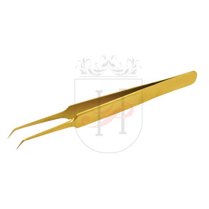 เข็มต่อขนตา,แหนบถอนขนตาขนาด6มม. 45deg สีทองแบบส่วนตัว - Product Image 1