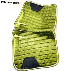 Alfombrilla de sillín de doma de satén verde con circunferencia moda COB Horse Euro Cavall 2024 - Product Image 6