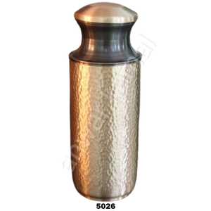 Botella de agua de cobre antigua hecha a mano, beneficios para la salud Ayurvédica - Product Image 1