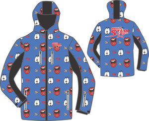 Chaqueta de esquí personalizada para hombre, ropa al por mayor de invierno, Capucha ajustable, carcasa flexible aislante transpirable, con cremallera Extra, para patinaje - Product Image 1