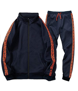 Survêtement personnalisé pour homme, taille XL, chaud, respirant, imprimé, avec strass, 100% coton, vêtements de sport de gym, fermeture à cordon, hiver - Product Image 4