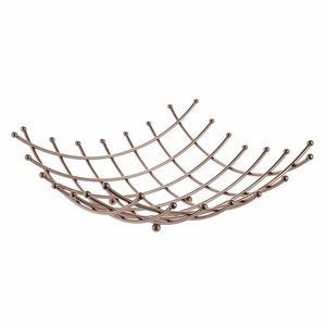 Panier à fruits en métal, Design Antique, couleur or rose - Product Image 5