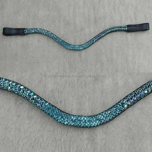 Bracelet de sourcils en cuir personnalisé, 1 pièce, avec strass scintillants, forme incurvée, design fait à la main, fabrication Exclusive - Product Image 3