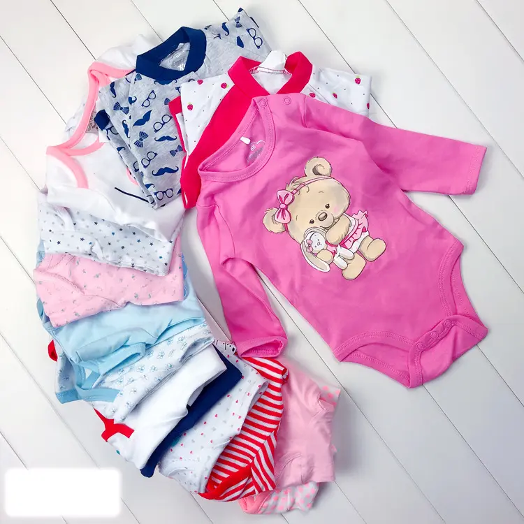EVERYSTEP Overrun Long Sleeves Newborn Baby Clothes Wholesale Baby Romper Clothes Randomly Given 1pcs