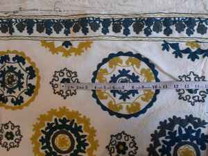 ผ้าฝ้ายคุณภาพสูง งานปักมือ ขายเป็นหลา สำหรับตัดเย็บเสื้อผ้า กระเป๋า และเครื่องนอน  ออกแบบใหม่จากผ้าดิบ - Product Image 2