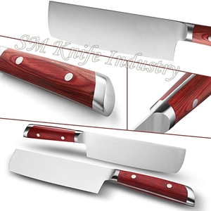 Cuchillo de cocina alemán de acero forjado a mano, personalizado, con Funda de cuero, para chef, Smk2010 - Product Image 2