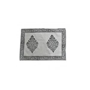 Printed Kitchen Embroidered Minimalistic 13x19 150 GSM Lightweight Home 100% Organic Cotton GOTS Certified <b>Tablemats</b> for Dining - Product Image 1