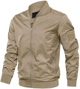 Chaqueta Bomber de manga larga para hombre, Logo personalizado, OEM, alta calidad, al por mayor - Product Image 3