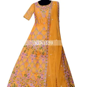 Новинка 2023, модная Тяжелая эксклюзивная индийская дизайнерская желтая блузка lahenda Холи с блузкой, вечерняя одежда Холи для bridemade