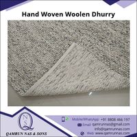 Elegante hand gewebte Dhurry-Teppiche aus 100% Wolle, rechteckig, günstiger Preis Exporteur für Wohnzimmer