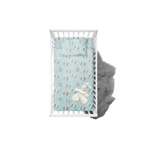 100% Organic Cotton Muslin Custom Baby Fitted Crib Sheet - Product Image 1