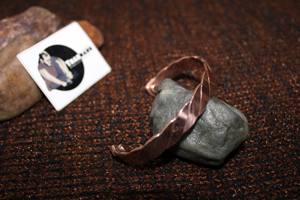 Atest cuivre tissé manchette Bracelet Bracelet boutons de manchette ou bouton de manchette bijoux de mode pour les femmes à porter à la fête et aux événements - Product Image 3