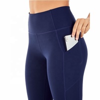 Celana Yoga spandeks kustom wanita, pakaian Fitness tanpa kelim dengan Legging kontur Legging Yogurt