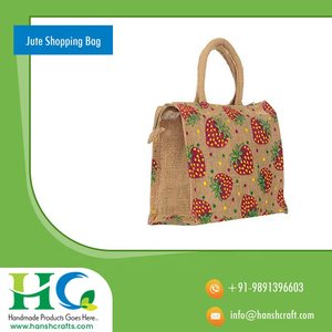 Best Designed Handmade Jute Shopping <b>Bag</b> | Zipper Closure Biodegradable Reusable Multipurpose Eco Friendly <b>Bag</b> Premium Quality - Product Image 6