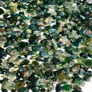 Natural Crystal Wholesale Bulk Polished Moss Agate Chips <b>Stone</b> Super Quality Bulk Quantity - Product Image 2