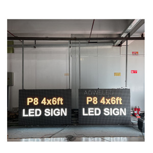 AOWE Bán Chạy Nhất Double Sided 3 X 6ft Trọng Lượng Nhẹ Không Thấm Nước Nhôm Tủ Điện Tử Dấu Hiệu Led Bảng Hiệu Hiển Thị Ngoài Trời - Product Image 4