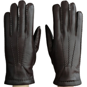 Gants de conduite pour hommes en cuir d'agneau de haute qualité, faits à la main, couleur marron uni, logo personnalisé, USA 2023 - Product Image 2