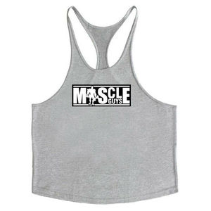 <b>Men</b> Bodybuilding Stringer Tank Tops Vest Fitness Clothing Cotton Gym <b>Singlets</b> with Custom Printing and Sizing on Wholesale Price - Product Image 6