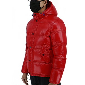Red Puffer Jacket for Men Red Bubble Jacket Quality Bubble <b>Coat</b> Puffer <b>Coat</b> Jacket Nylon Shell for Winter Custom Size - Product Image 2
