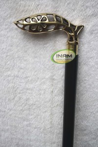 Bastón de madera con mango de celosía derbi de latón/Bastón con mango de celosía Derby de latón hecho a mano/Bastones para ancianos - Product Image 2