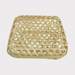 Panier de rangement en bambou fabriqué à la main pour l'emballage de légumes - Product Image 1