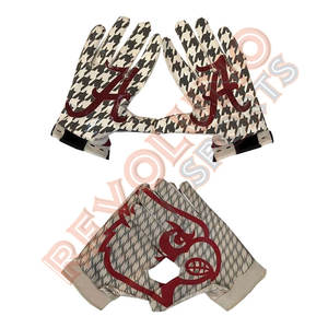 Gants de football américain Custom Horse Design Sticky Palm Impression par sublimation de haute qualité Dos de la main Respirant - Product Image 3