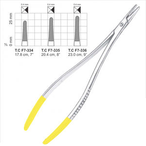 OFFRE SPÉCIALE 2022 Fine TC DeBakey Porte-Aiguille Droite suture or couture chirurgical Extra Délicate TC Debakey Porte-Aiguille CE ISO - Product Image 5