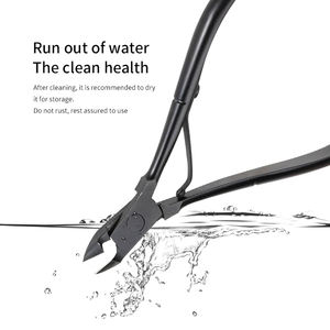 Recortador de cutículas para manicura, herramienta de manicura para salón de casa, recortador de cutículas, cortauñas para la eliminación de uñas, instrumentos de belleza, color negro - Product Image 6