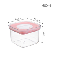 Récipients de stockage hermétiques pour aliments 600ML, avec couvercles en plastique sans BPA, récipients de cuisine pour Organization et stockage de la pâtisserie