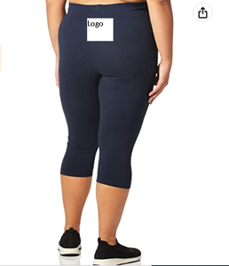 Leggings de sport en coton extensible pour femme, 2 couleurs, tissu extensible, pour une allure confortable et sensation de votre meilleure expérimentation - Product Image 2