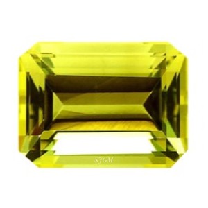 "10X12mm Octagonธรรมชาติสีเขียวมะนาวควอตซ์" ขายส่งโรงงานราคาคุณภาพสูงFacetedหลวมอัญมณีต่อกะรัต - Product Image 1