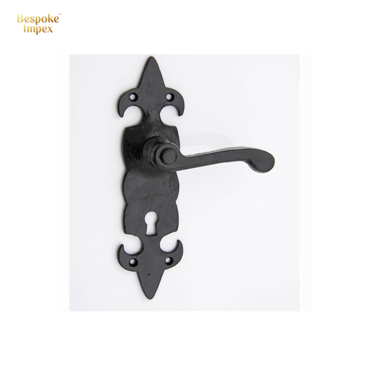 Bespoke Impex European Design Style High Quality Black Antique Wrought Iron Lever Lock Handle 5 Year Warranty Door Window