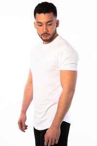 เสื้อยืดออกกำลังกายผู้ชายผ้าคอตตอน 95% ผสมอีลาสเทน 5% พิมพ์ลายโลโก้ ระบายอากาศได้ดี น้ำหนักเบา เหมาะสำหรับฟิตเนสและออกกำลังกาย - Product Image 2