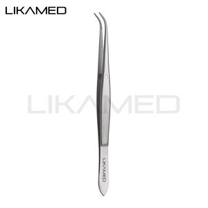 Pinzas Dentales Perry LIKAMED, Pinzas Curvas para Aplicación de Algodón, 13 cm, Calidad Alemana, Pinzas Dentales de Alta Venta - Product Image 2