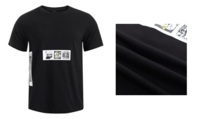 Camiseta de manga corta transpirable informal cómoda y sólida de algodón orgánico 100% para hombre, Camiseta de punto de talla grande de alta calidad antibolitas - Product Image 6