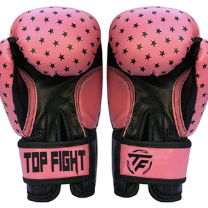 Gants de boxe Top Fight, imprimé serpent rose, matériau PU, fermeture Velcro, unisexe adulte - Product Image 5