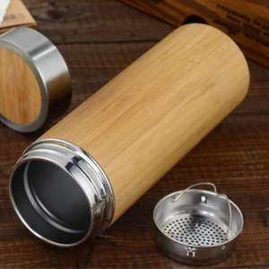 Bamboo cup with lid, food safe cup made from bamboo, two layers cup now on sale - Product Image 4