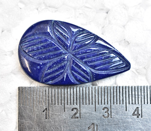 Lapis Lazuli แกะสลักหินสีฟ้า,หินอัญมณีสีฟ้า Cabochons ขายส่ง - Product Image 3