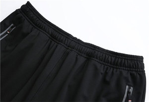Pantalones Deportivos de Pana Negros para Hombre, Cintura Elástica, Franja Lateral, Casuales, Transpirables, de Peso Medio, para Otoño - Product Image 3