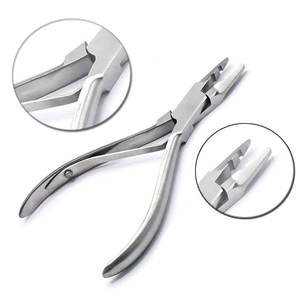 Pince d'extension de cheveux en acier inoxydable à kératine durable réutilisable à 2 trous de qualité supérieure - Product Image 3