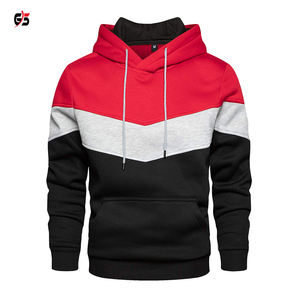 Hommes Pull À Capuche Sweat-Shirt Patchwork 100% Coton Polaire Hiver Chaud Décontracté Vêtements De Mode Pas Cher Personnalisé Marque Logo Impression - Product Image 4