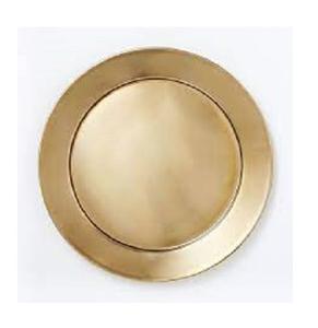 Mejor Hotel Restaurante Suministro Placa de cargador de metal Fabricante al por mayor Diseño Mesa Placa de cargador de metal Venta al por mayor Exportación - Product Image 3