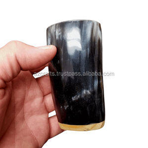 2024 superventas estilo vikingo de alta calidad vaso de vidrio tazas de cuerno Natural DE LA India precio muy barato - Product Image 5