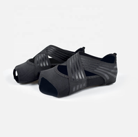 Chaussettes de randonnée respirantes antidérapantes en silicone, chaussures de yoga, pilates, chaussettes de yoga pour femmes, antidérapantes, sangles, chaussures de danse pôle