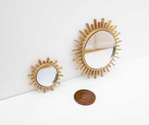 Handcrafted <b>Gold</b> <b>Sun</b> Burst Wall <b>Mirror</b> Elegant Decorative Piece - Product Image 2