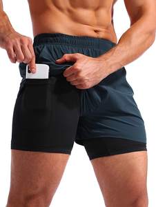 Shorts de sport avec poches pour hommes, séchage rapide, entraînement, gymnastique - Product Image 2