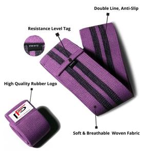 Entrenamiento Booty Shaper Tela Látex Antideslizante Bandas de resistencia a la cadera con logotipo personalizado y banda de cadera de resistencia personalizada de color - Product Image 2