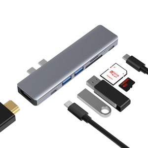Nouveau style <span class=keywords><strong>Hub</strong></span> <span class=keywords><strong>USB</strong></span> 3.1 avec charge PD, <span class=keywords><strong>USB</strong></span>-C, 7 ports multifonctions, 7 en 1, <span class=keywords><strong>Hub</strong></span> <span class=keywords><strong>USB</strong></span>-C pour <span class=keywords><strong>Macbook</strong></span> Pro - Product Image 4