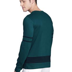 T-shirt homme coupe ajustée manches longues nouveau style t-shirt ras du cou décontracté - Product Image 3