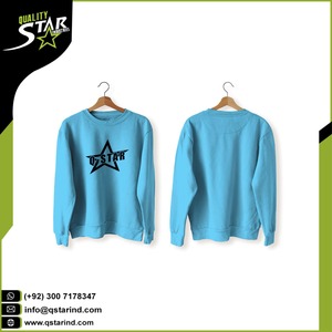 เสื้อสเวตเตอร์แขนยาวคอกลม,เสื้อสเวตเตอร์แบบสวมศีรษะแขนยาวมีฮู๊ดพิมพ์ลายแบบกำหนดเองว่างเปล่าขนาดใหญ่ - Product Image 3